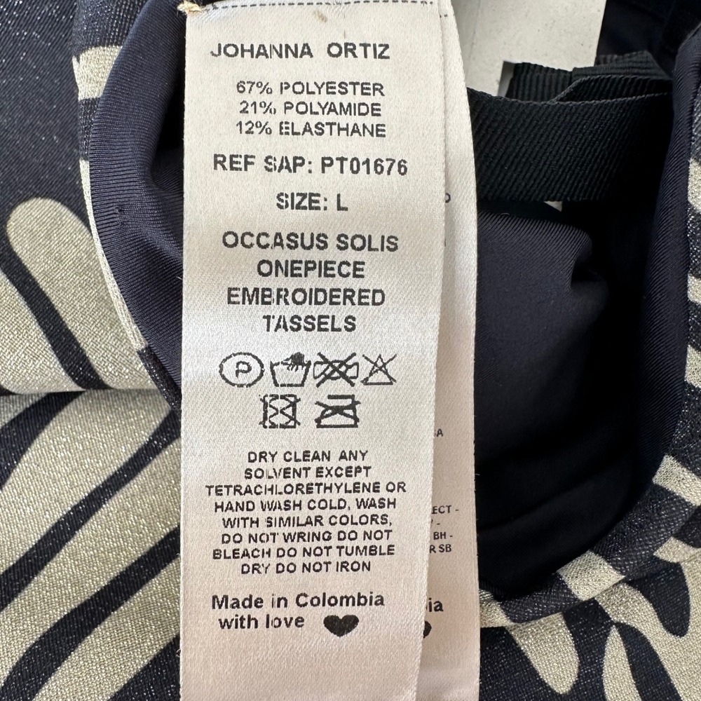 Johanna Ortiz Occasus Solis One Piece Swimsuit Women Large Fans Black Resort NWT - Picture 8 of 15
